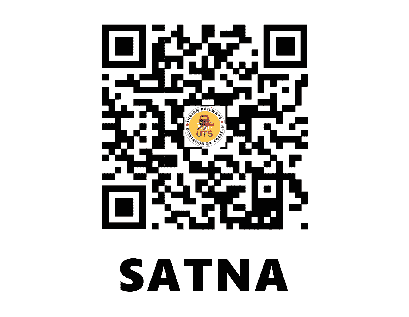 UTS QR Code for SATNA - STA (WC - MADHYA PRADESH)